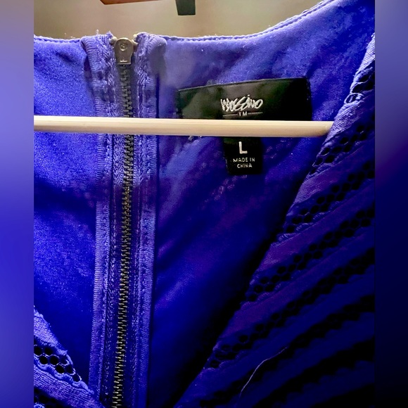 MASSIMO, Royal Blue, Sleeveless, V-Neck, Mid-Thigh Dress, Women’s Size L. - Picture 4 of 8